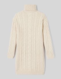 Robe courte pull roulé