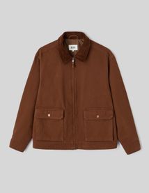 Veste zipp&eacute;e col velours