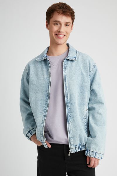 Veste zippée en jean