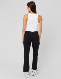 Jean flare cropped