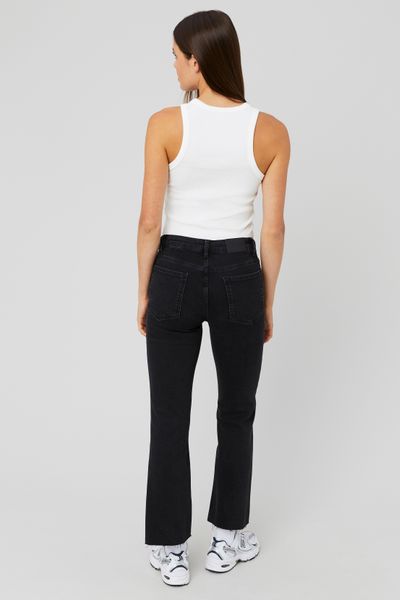 Jean flare cropped