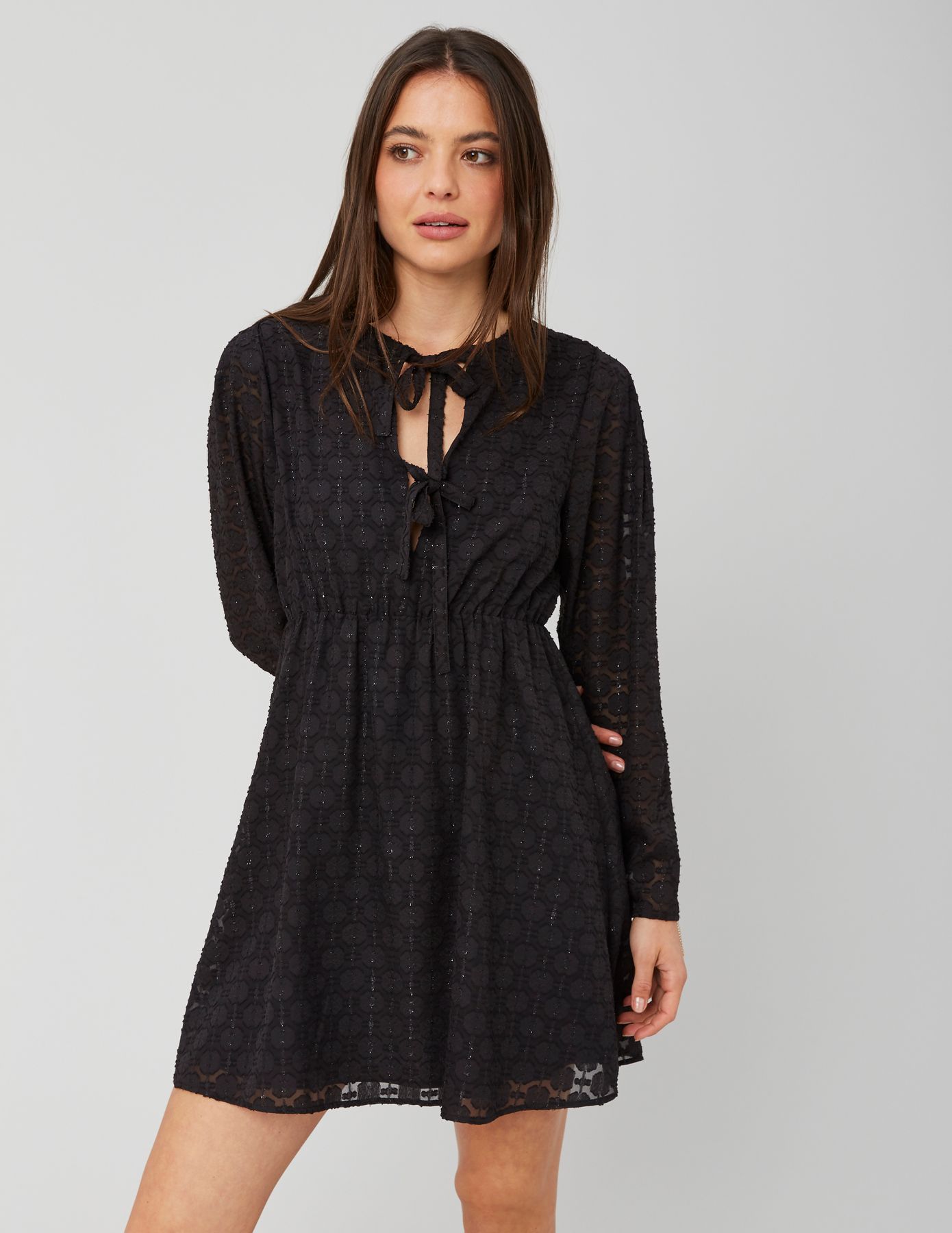 Robe courte jacquard