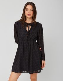 Robe courte jacquard