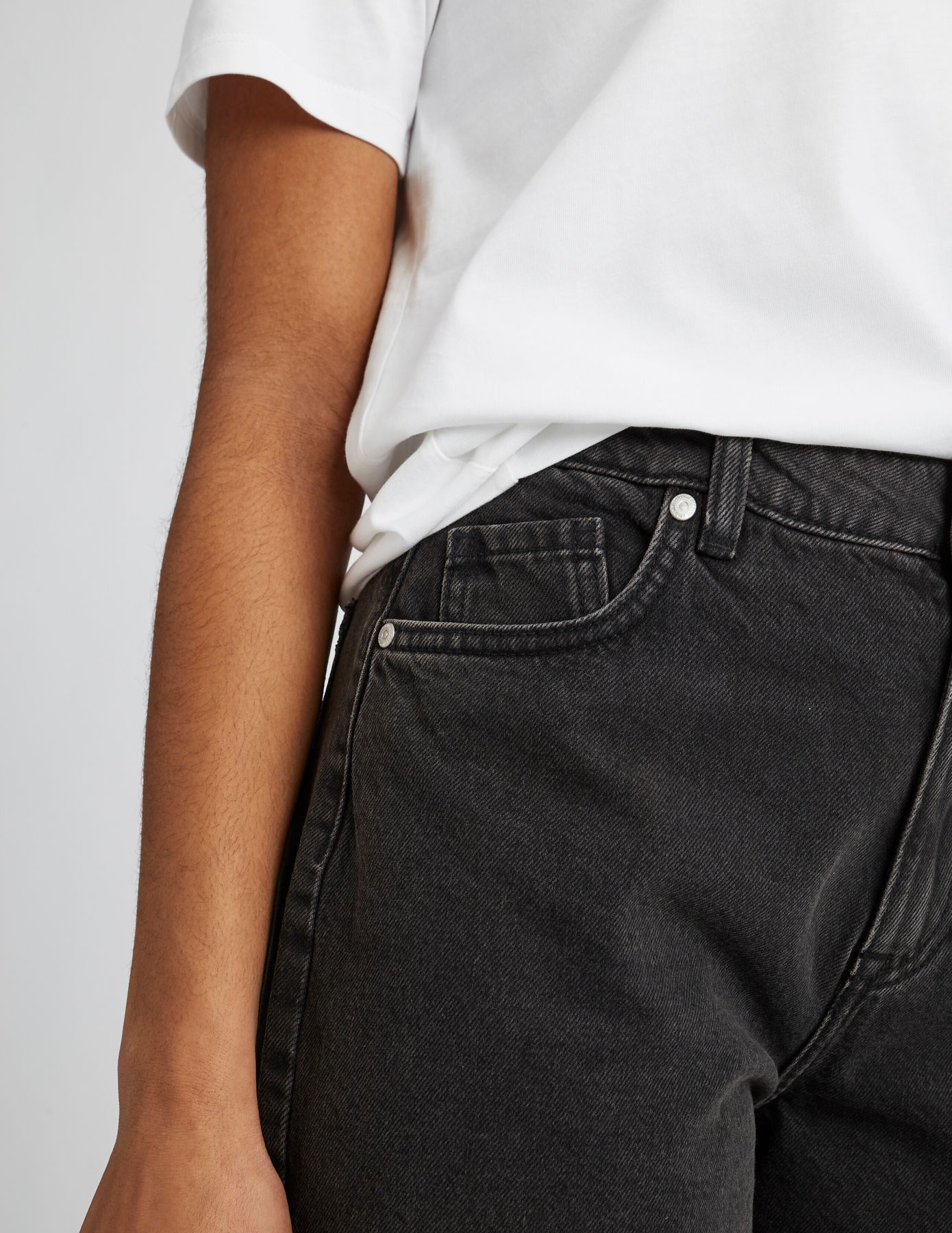 Short en jean mom fit
