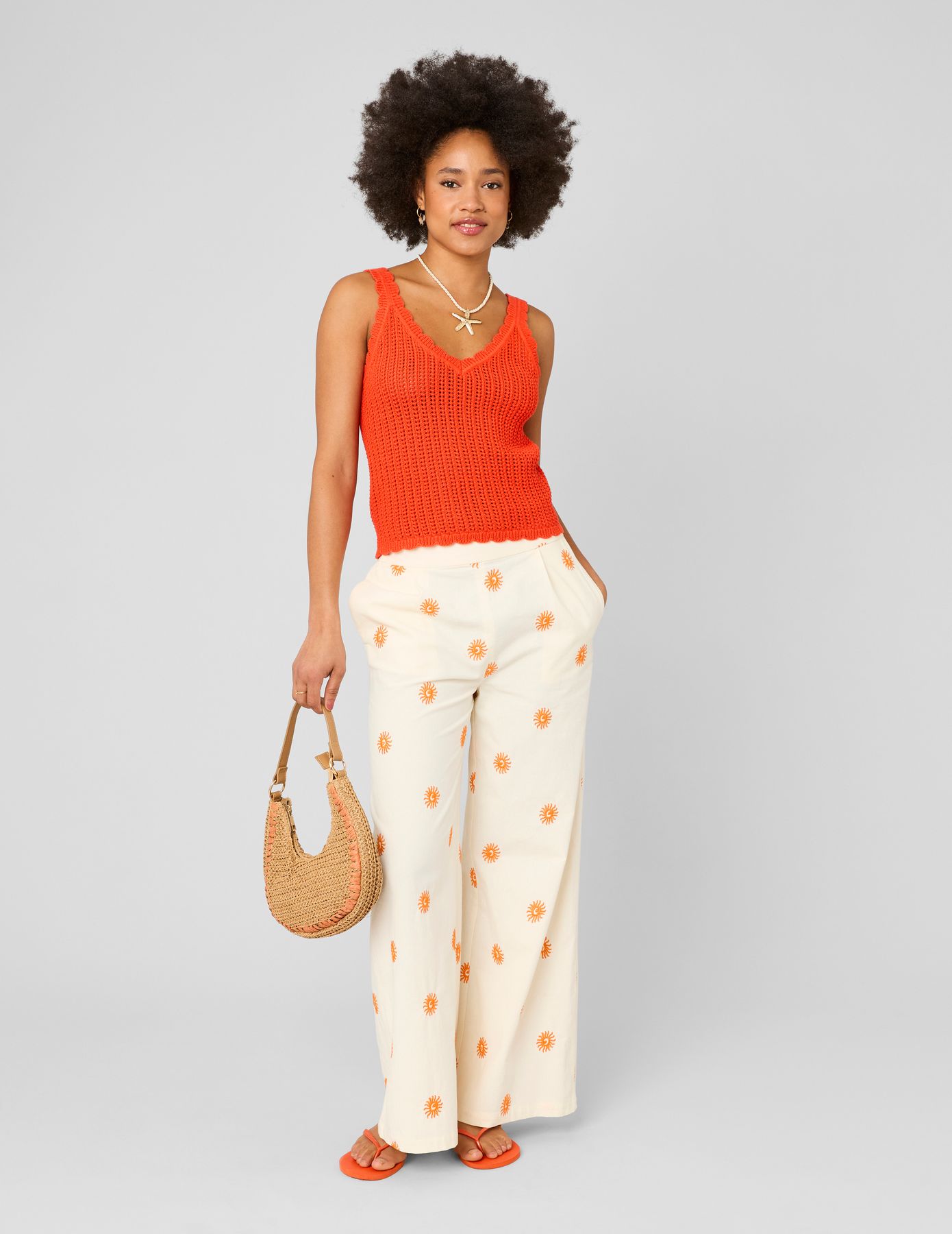 Pantalon brod&eacute;