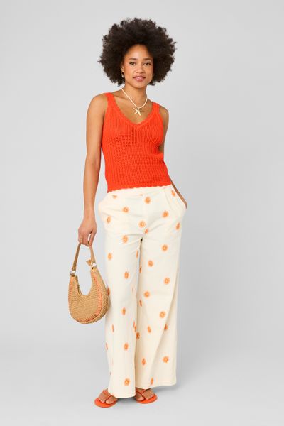 Pantalon brod&eacute;