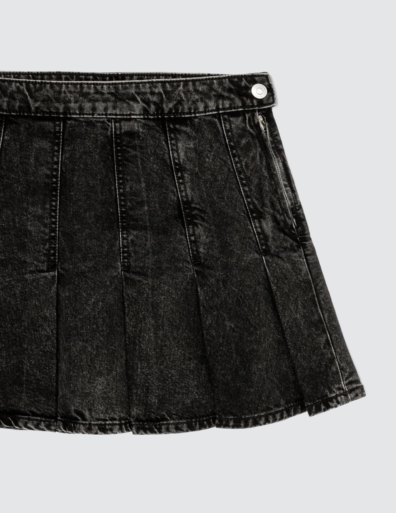 Jupe plissée en jean