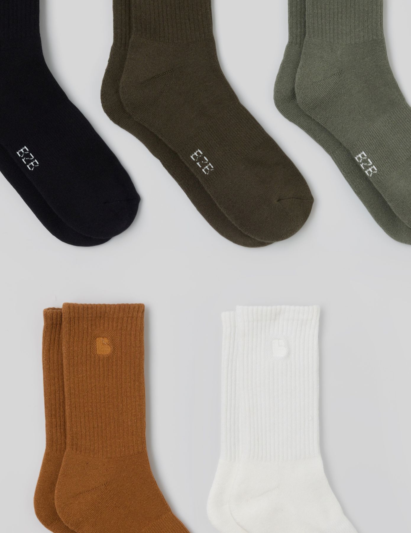 Lot de 5 paires de chaussettes unies