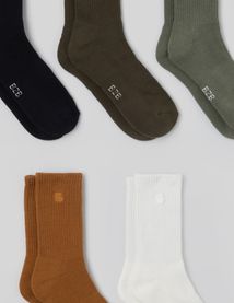 Lot de 5 paires de chaussettes unies