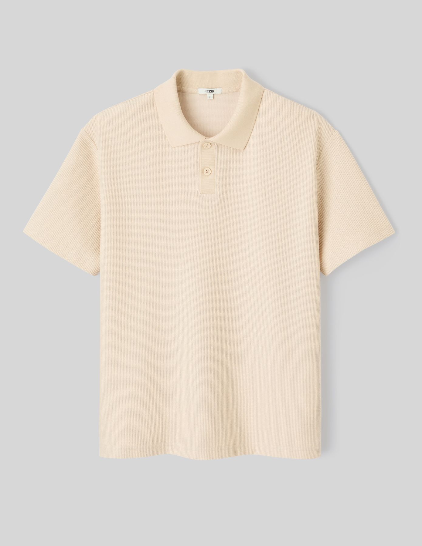 Polo maille gauffrée