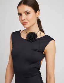 Robe longue dos nu