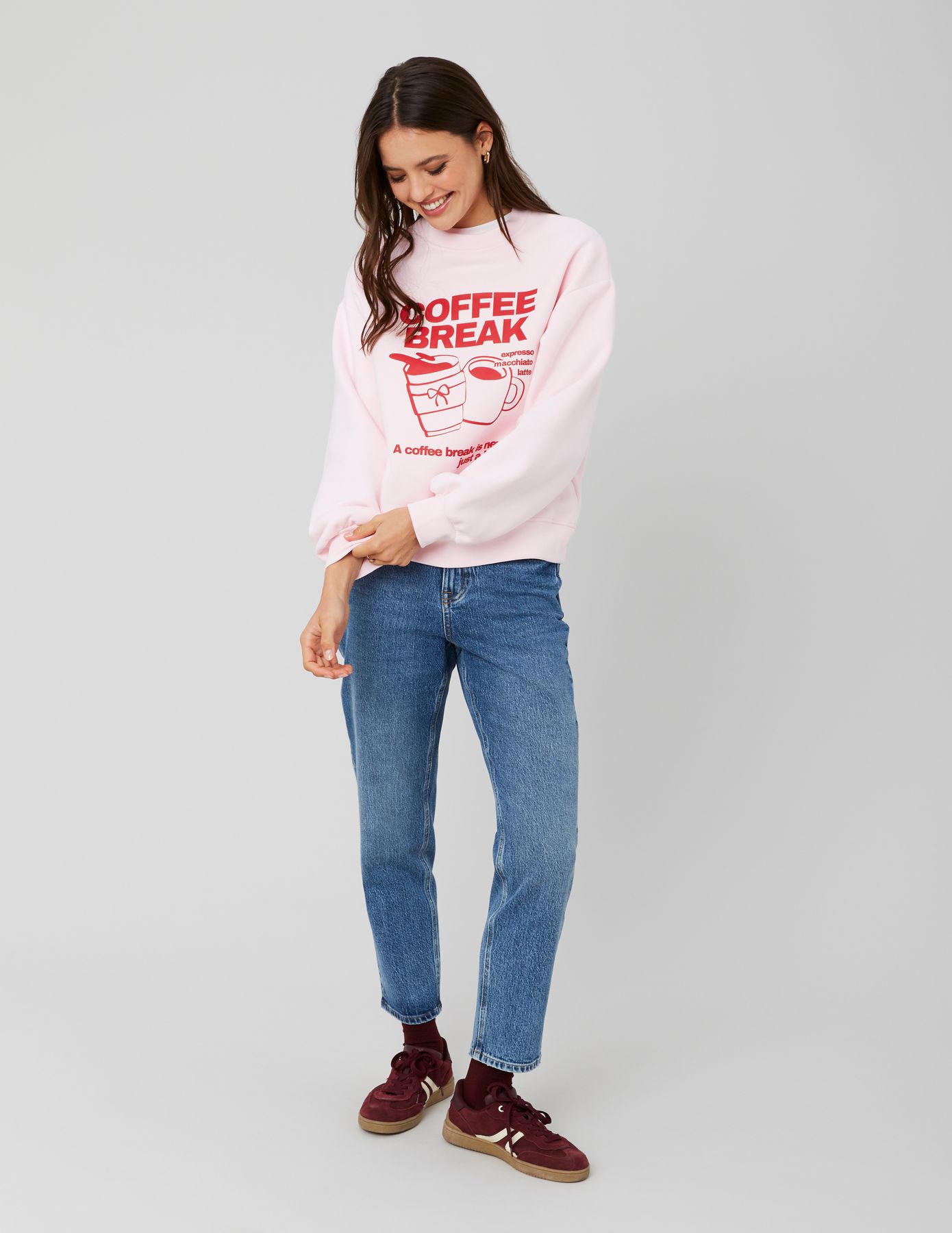 Sweat col rond imprimé