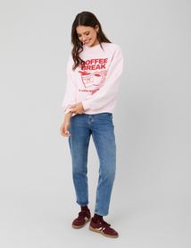 Sweat col rond imprimé