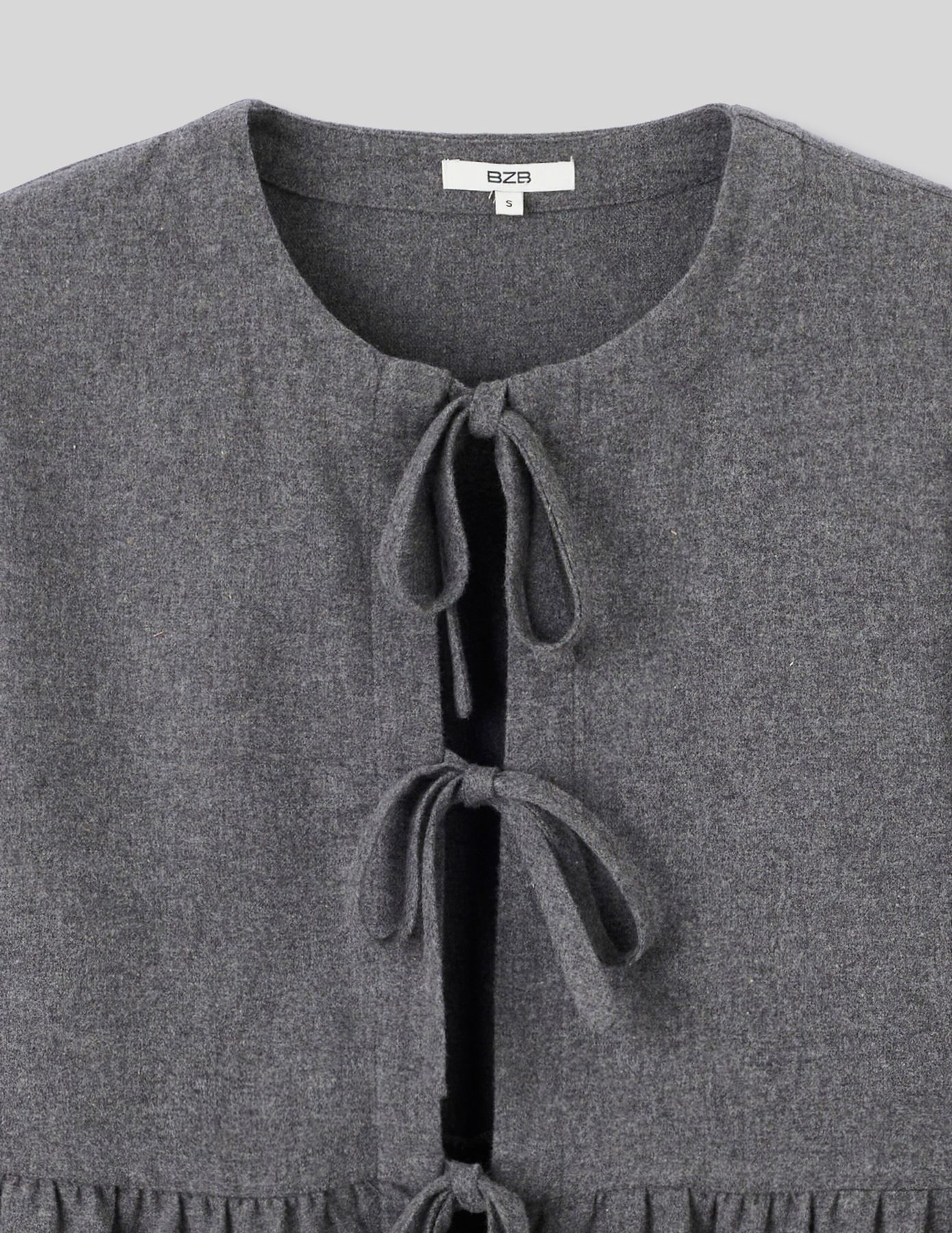Chemise en flanelle à noeuds