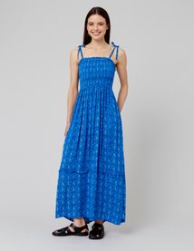 Robe longue imprimée