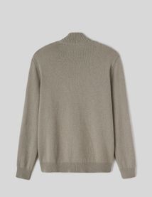 Pull col montant laine