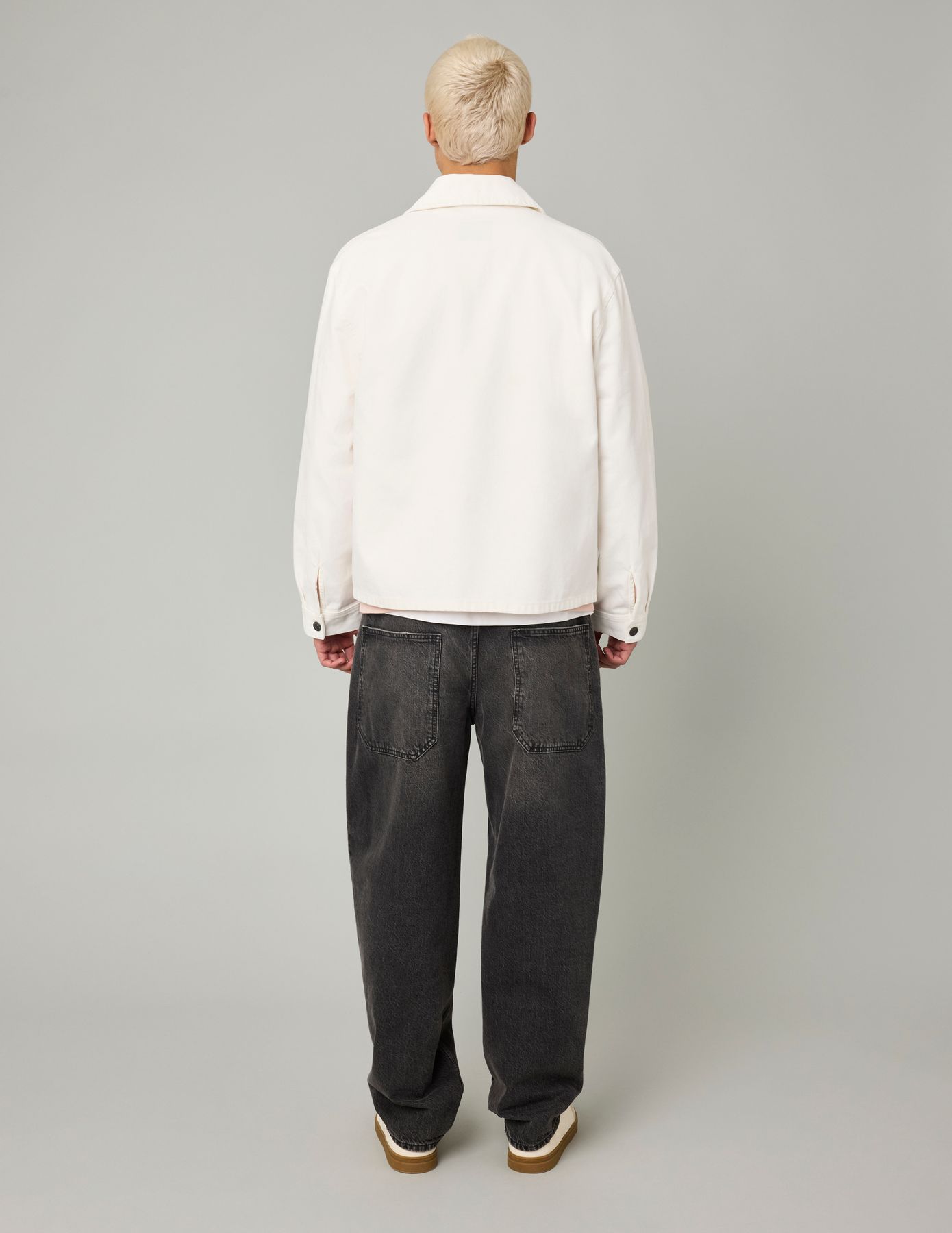 Veste boutonnée en twill