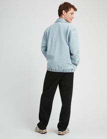 Veste zippée en jean