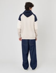 Sweat colorblock à capuche
