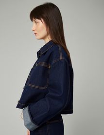 Veste en jean brut