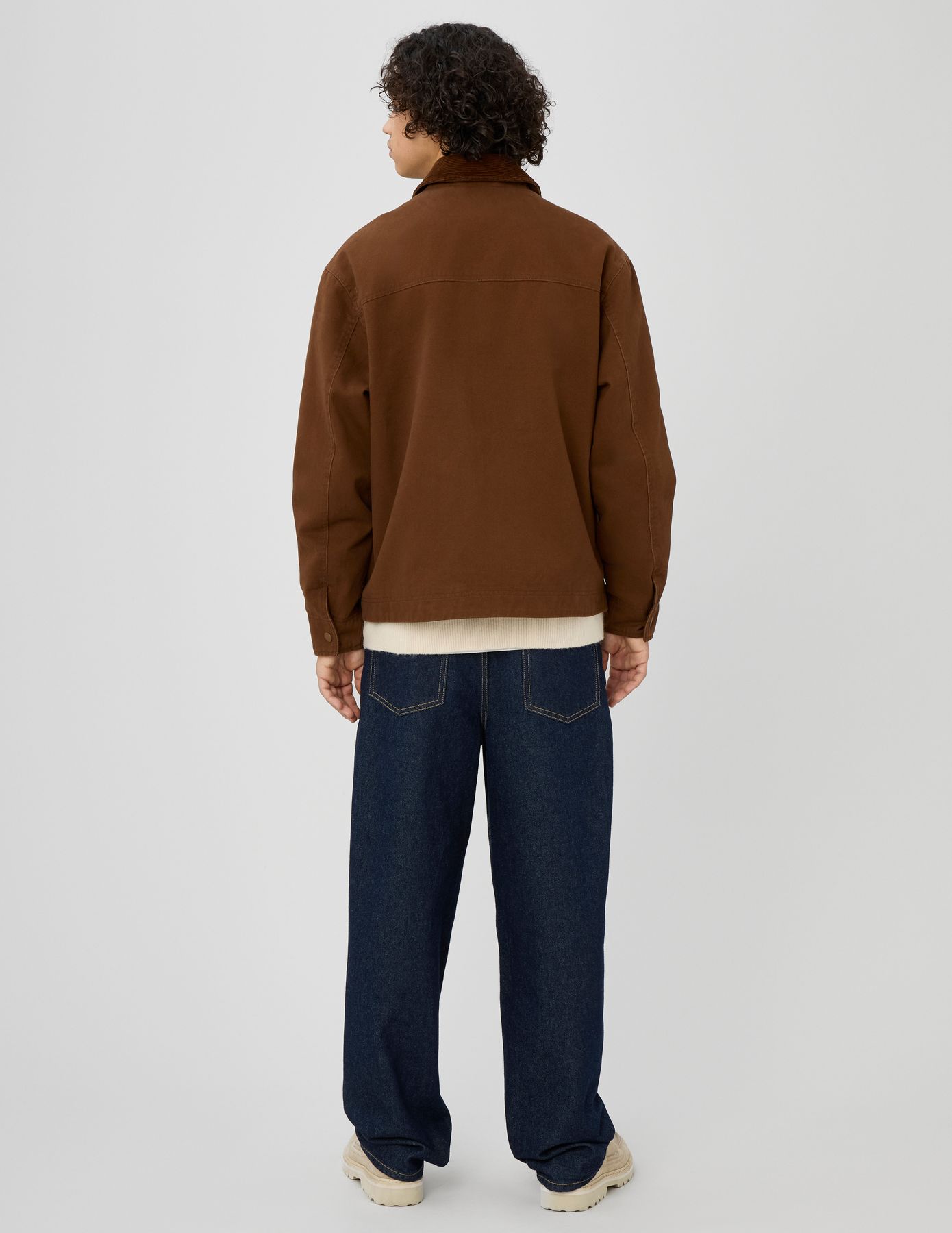 Veste zippée col velours