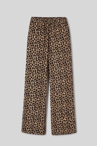 Pantalon fluide droit imprimé