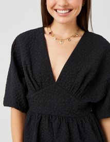 Robe courte jacquard