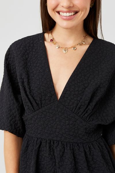 Robe courte jacquard