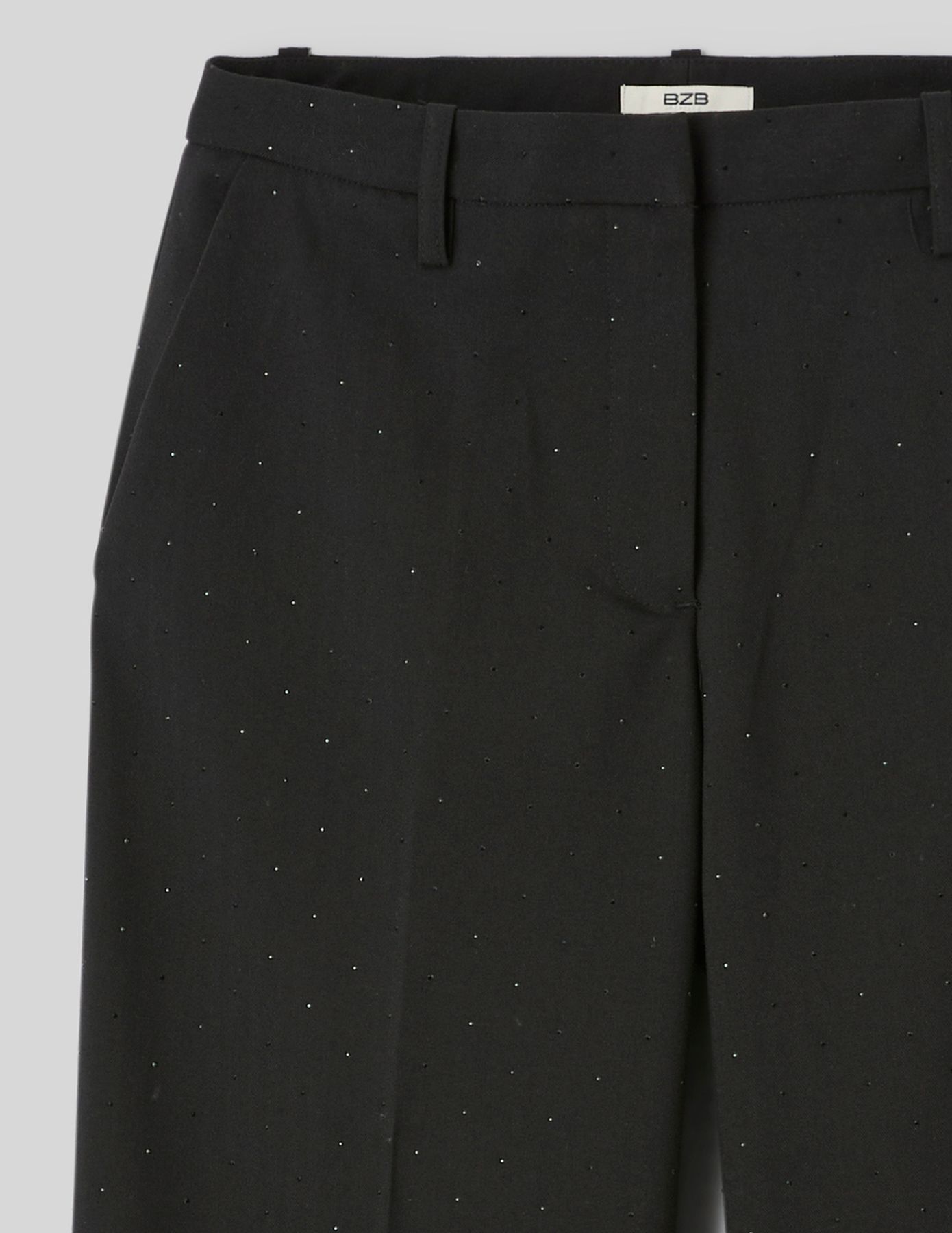 Pantalon city &agrave; strass