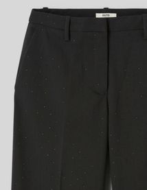 Pantalon city &agrave; strass