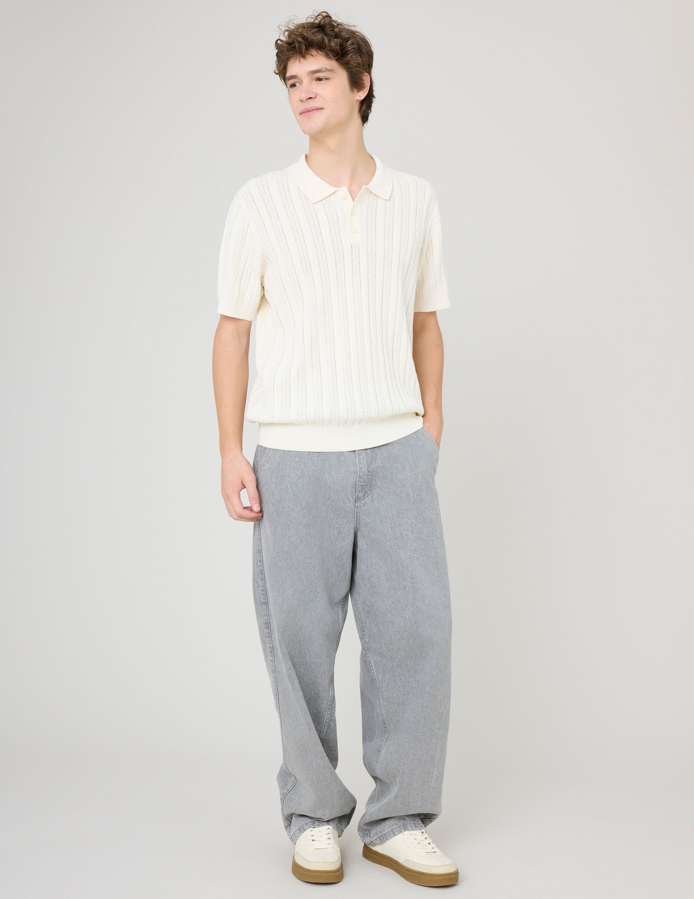 Polo maille fantaisie