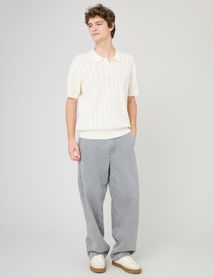 Polo maille fantaisie