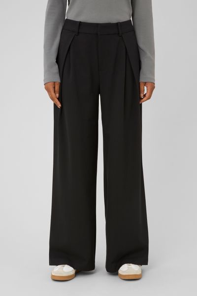 Pantalon large &agrave; pinces