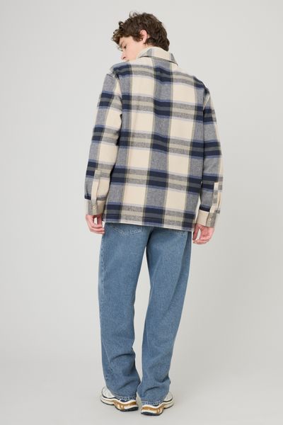 Surchemise à carreaux zippée