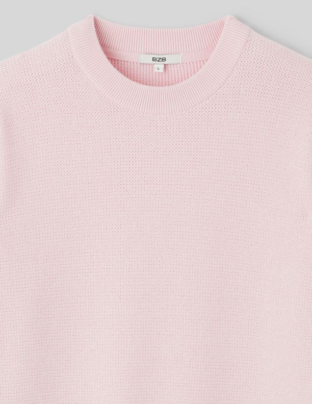 Pull matière fantaisie