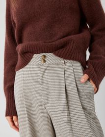 Pantalon carreaux à pinces