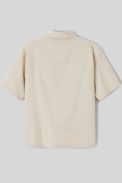 Chemise zipp&eacute;e manches courtes
