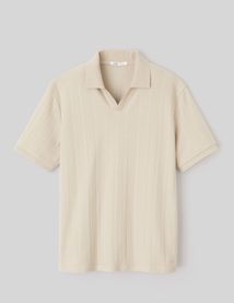 Polo maille fantaisie