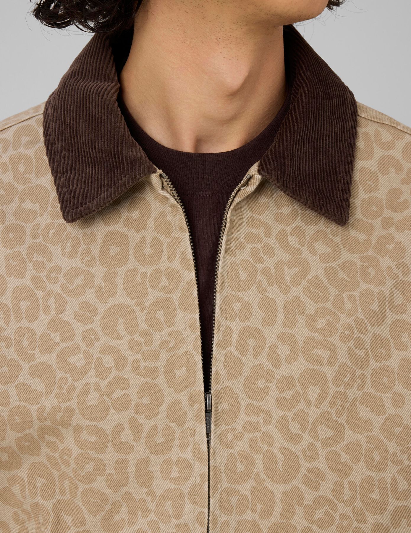 Veste zipp&eacute;e imprim&eacute;e