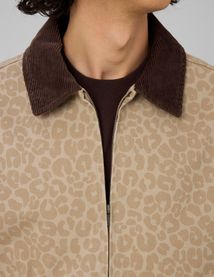 Veste zipp&eacute;e imprim&eacute;e