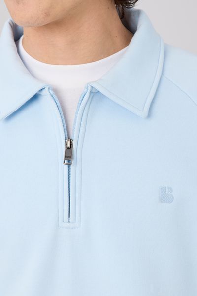 Sweat col polo zipp&eacute;