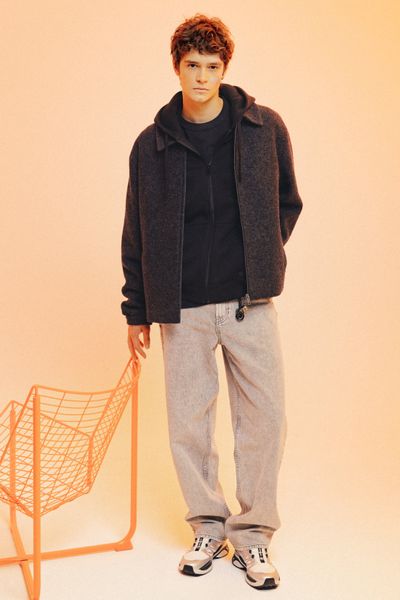 Jean relaxed gris