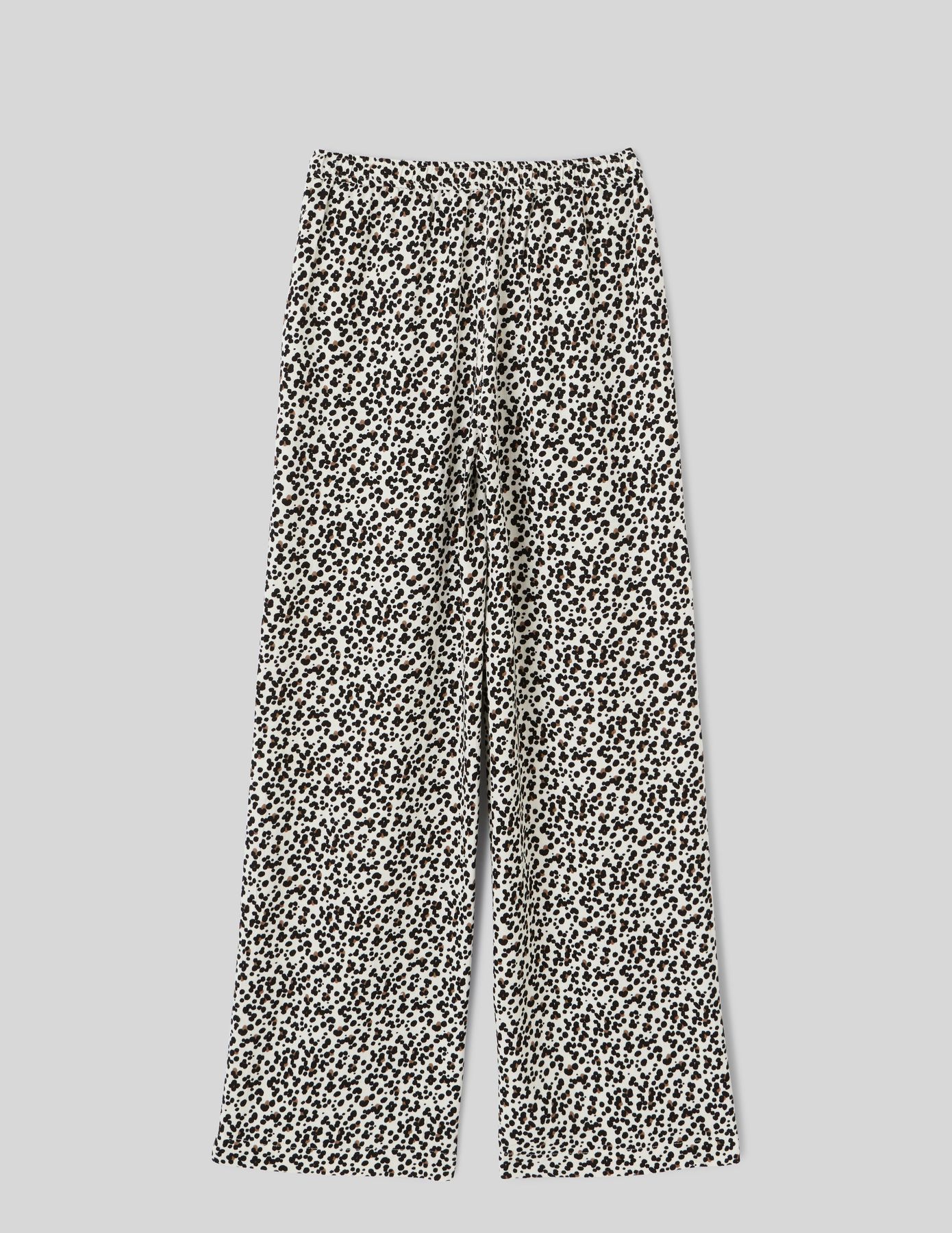 Pantalon fluide droit imprimé