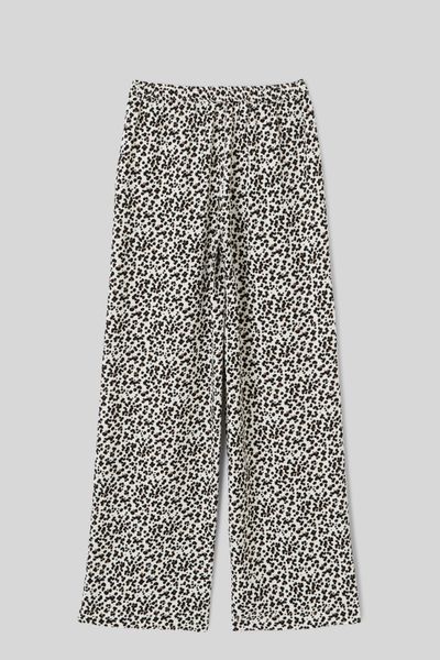 Pantalon fluide droit imprimé