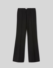 Pantalon flare en maille