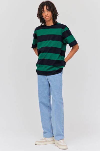 T-shirt maxi rayures avec poche