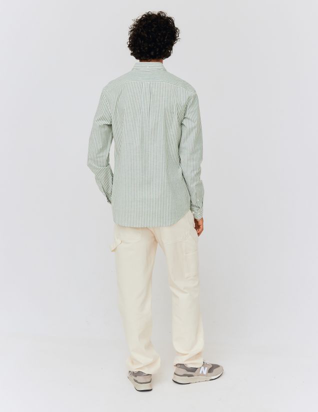 Chemise rayée ajustée