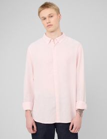 Chemise manches longues viscose lin