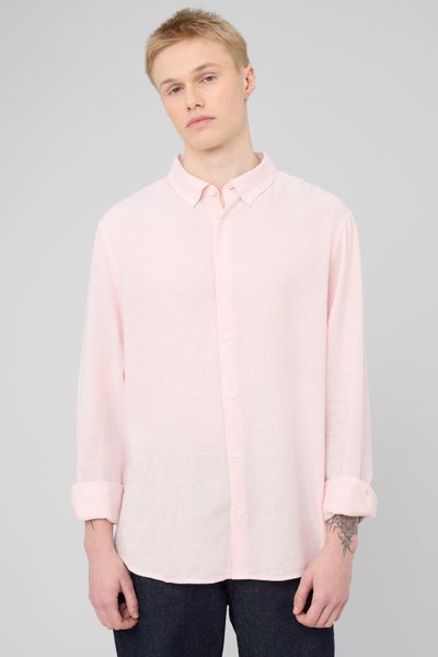 Chemise manches longues viscose lin