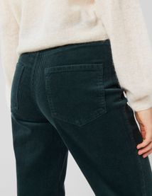 Pantalon straight velours